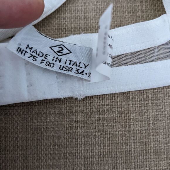 SWAN original Italian white lace bra wedding bra B037 - Picture 2 of 8